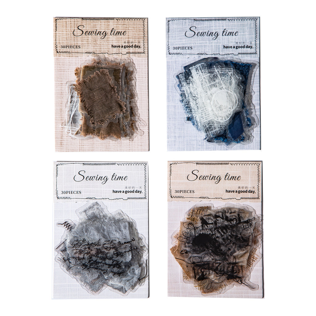 30 Pcs Sewing Theme PEET Stickers FRSG