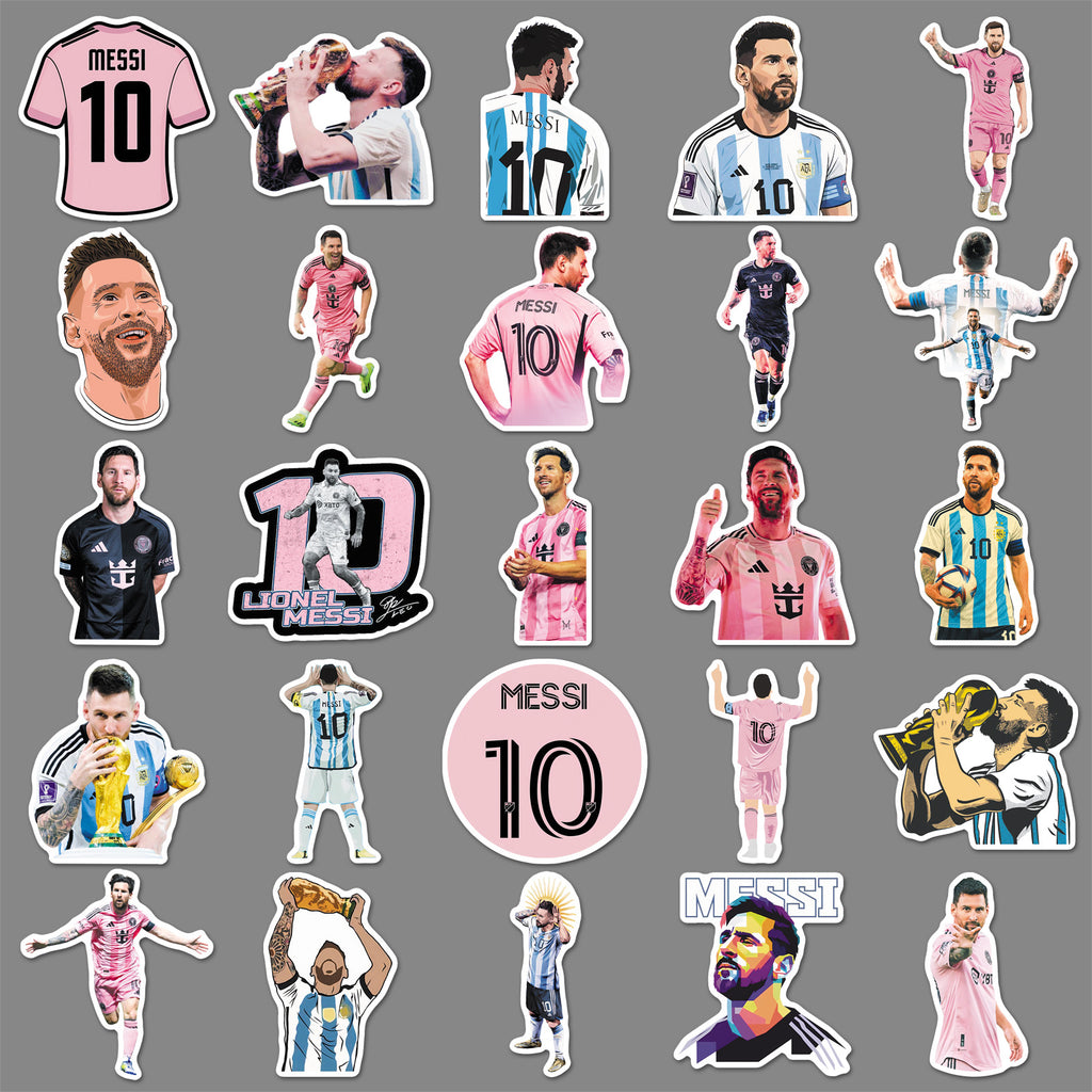 50Pcs Football Theme Waterproof Vinyl Stickers STY08