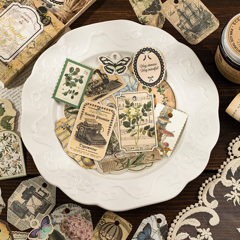 30 Pcs Vintage Hang Tag Paper GUYX