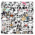 50 Pcs Vinyl Panda Stickers HT099