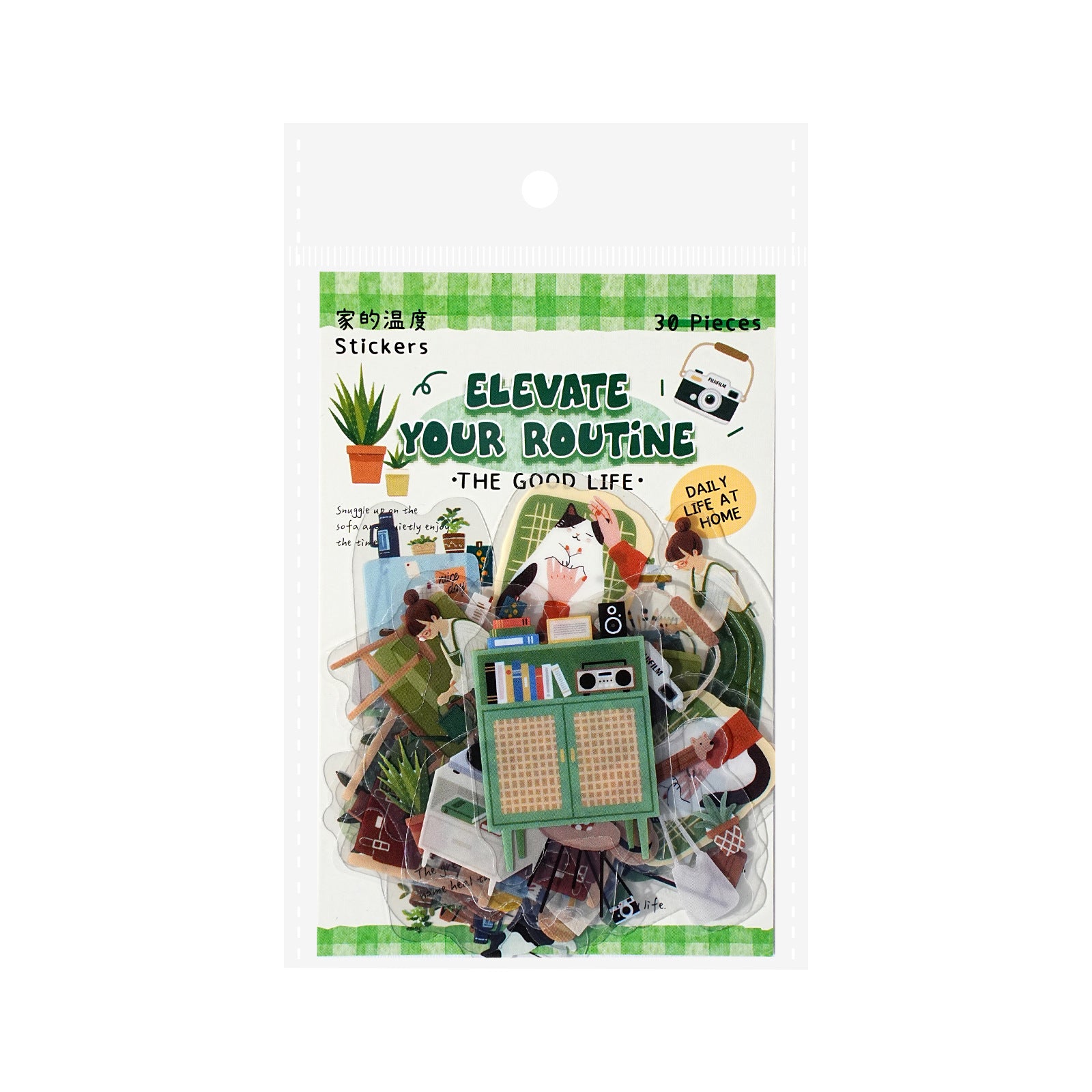 30 Pcs Dialy Life PET Stickers DLRC