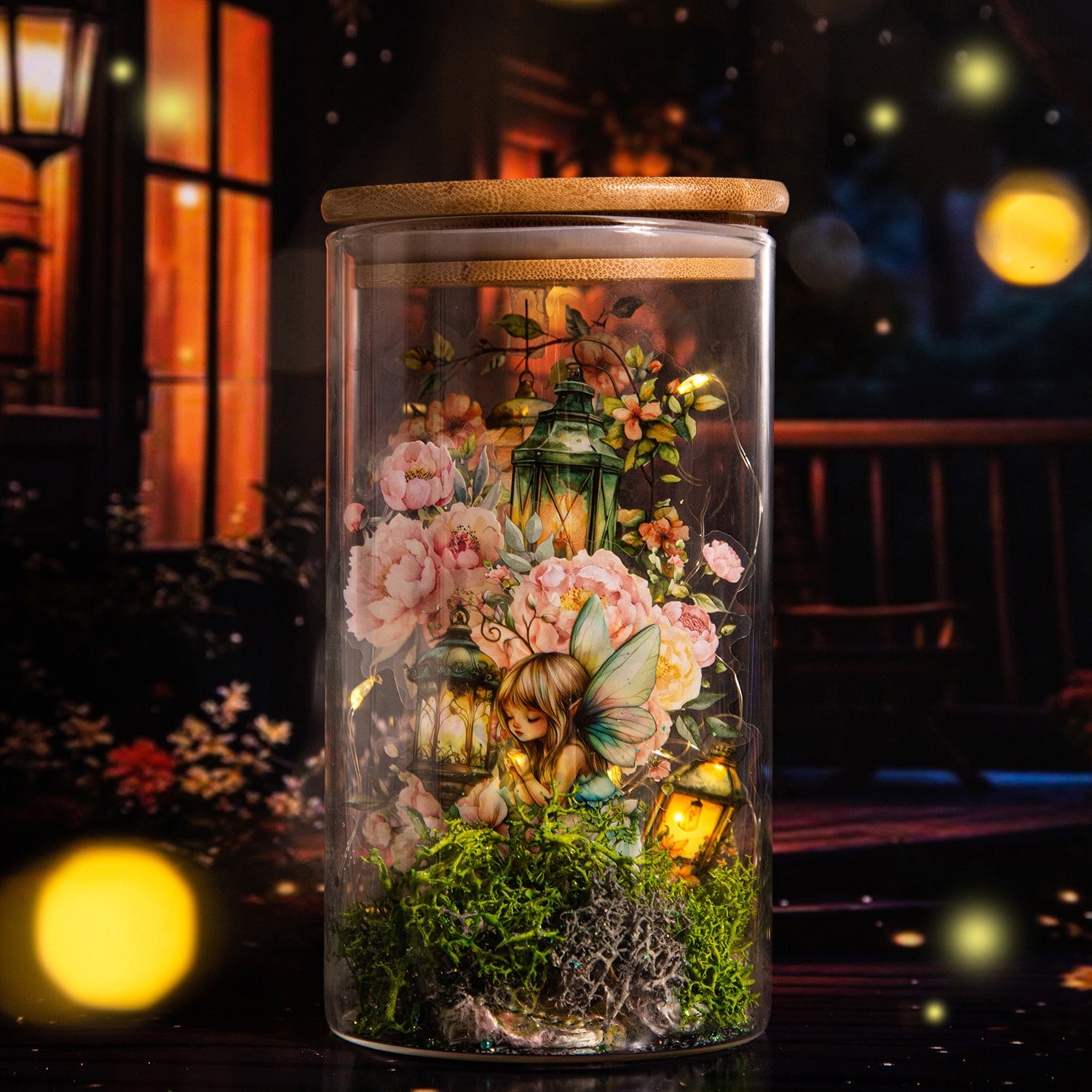 15 Pcs Garden Lamp PET Stickers YHZD