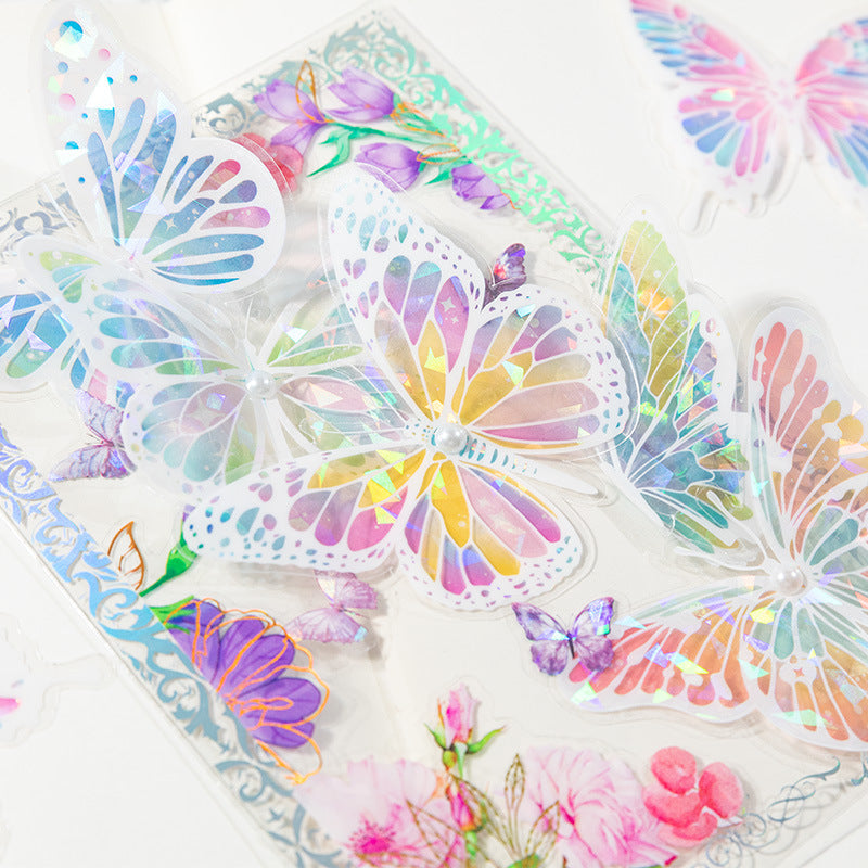 20 Pcs PET Butterfly Stickers DBZY