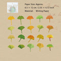 60 Pcs Leaf Theme Notepad Paper SLDX