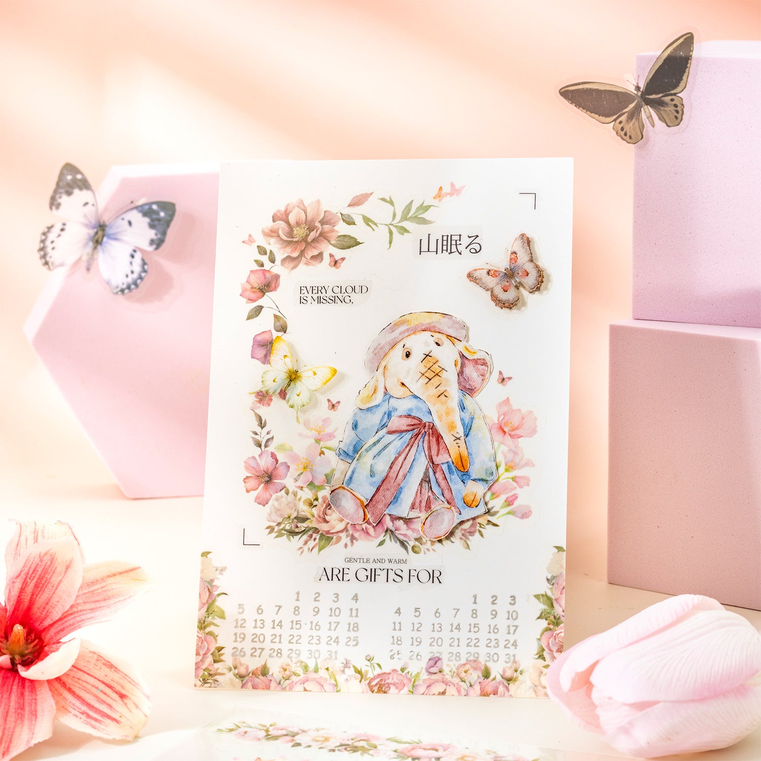 18 Sheets Flower Washi Stickers and PET Stickers CYHH