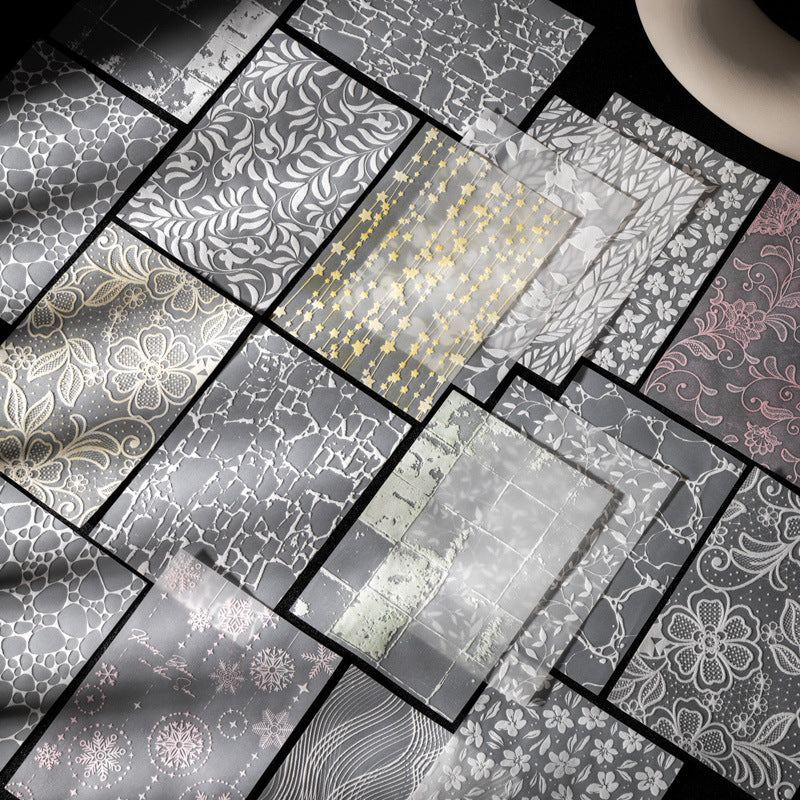 10 Pcs Texture Art Foam Stickers XYSJ