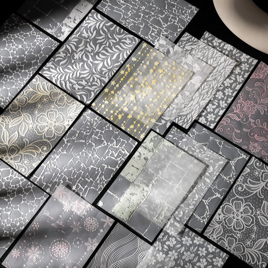 10 Pcs Texture Art Foam Stickers XYSJ