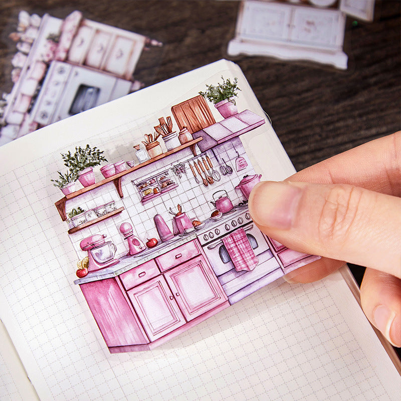 30 Pcs Home Household PET Stickers SGYJ