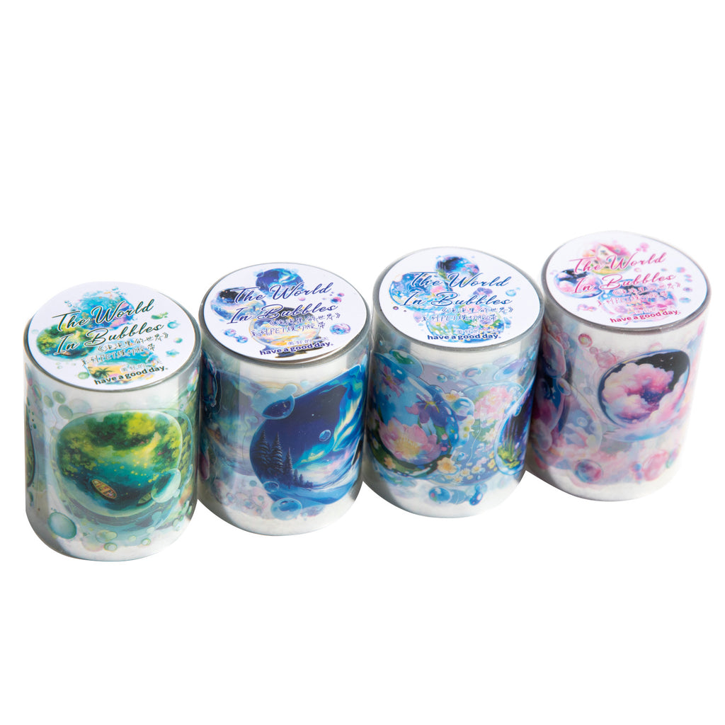 1 Roll Bubble World PET Stickers Tape PPLSJ