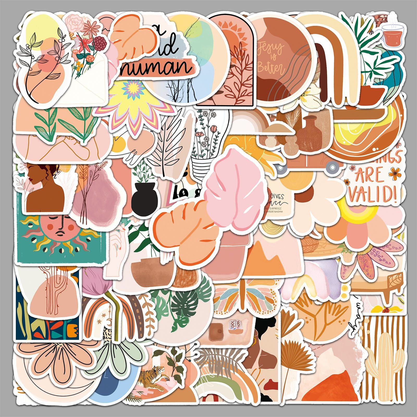 50PCS Boho Waterproof Vinyl Stickers BHO11