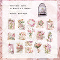 32 Pcs Floral Collage Stickers FLYDHY