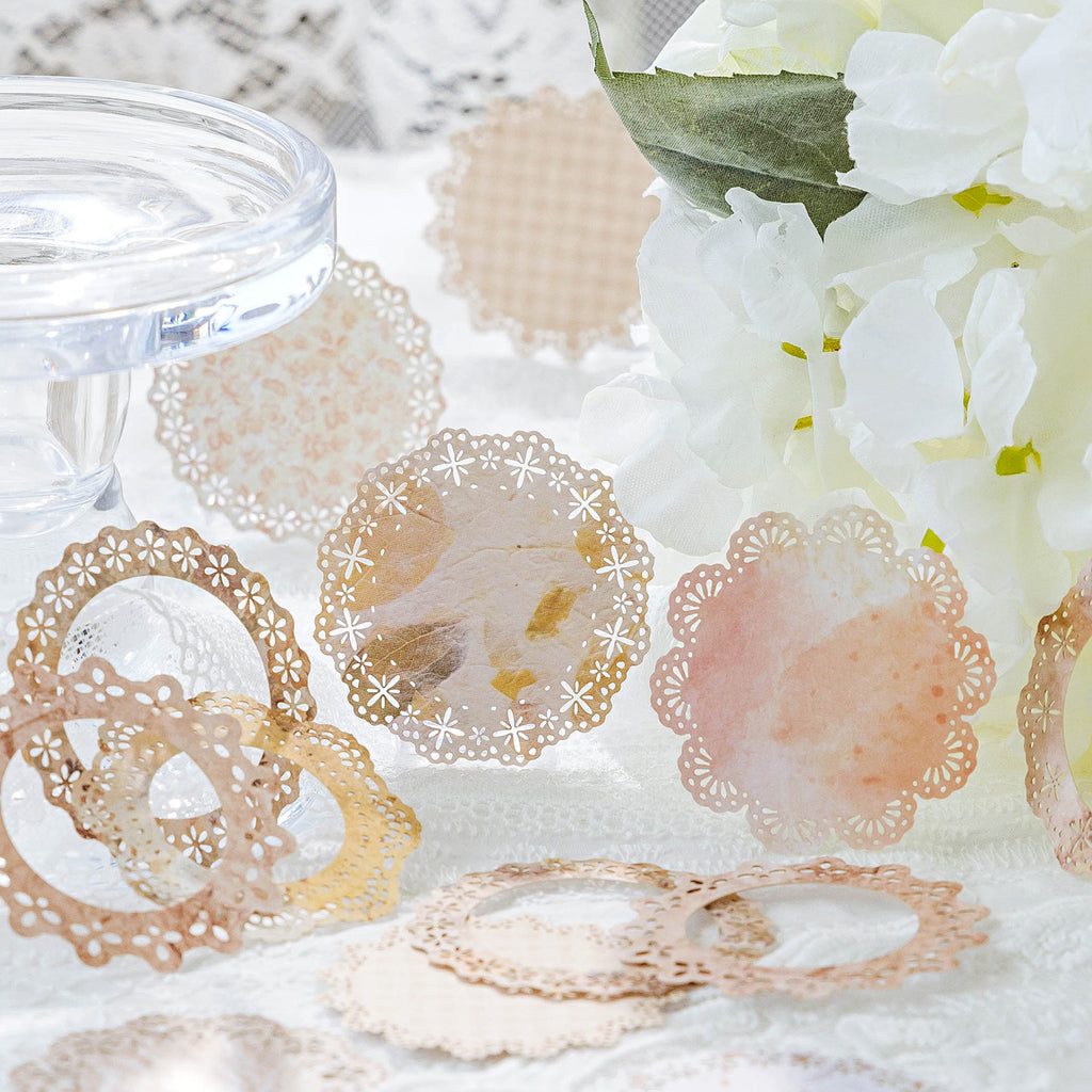 30 Pcs Lace Edged Background Paper LSGY