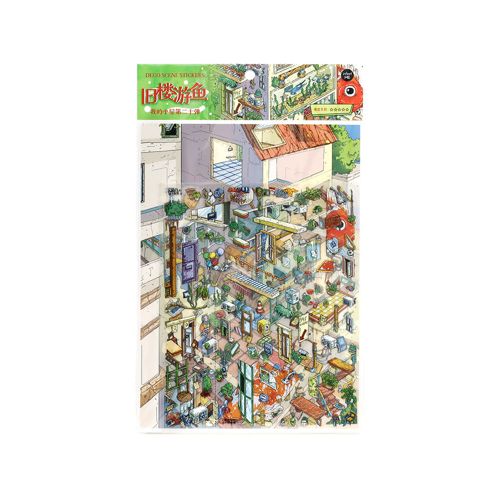 3D House Themed DIY Sickers Kit WDXW20