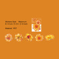 10 Pcs Gliter Flower PET Stickers FHSK