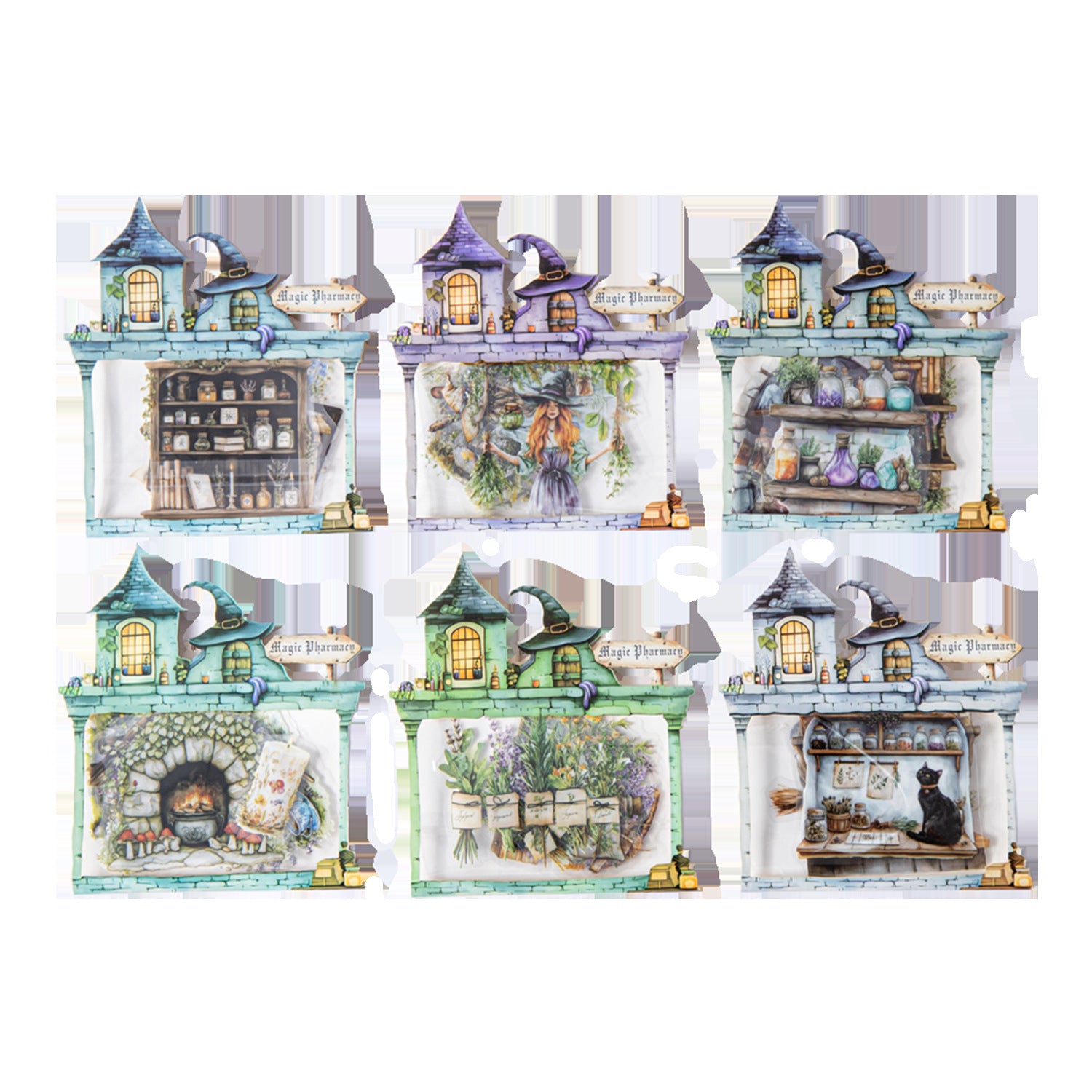 15 Pcs Magical Potion PET Stickers MFYF
