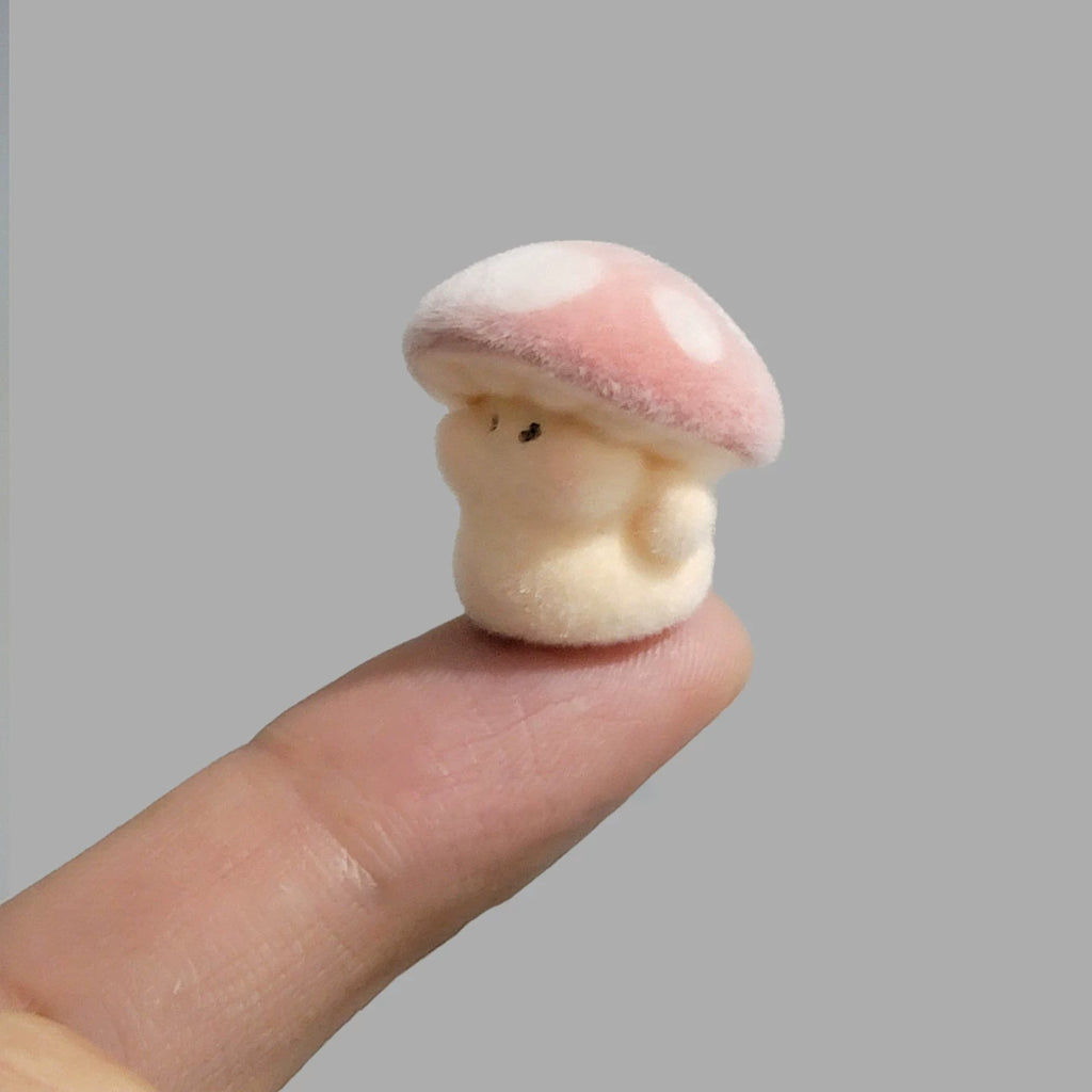Fuzzy Mushroom Desk Buddies
