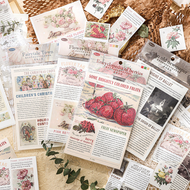 50 Pcs Junk Journal Paper MLCYLS