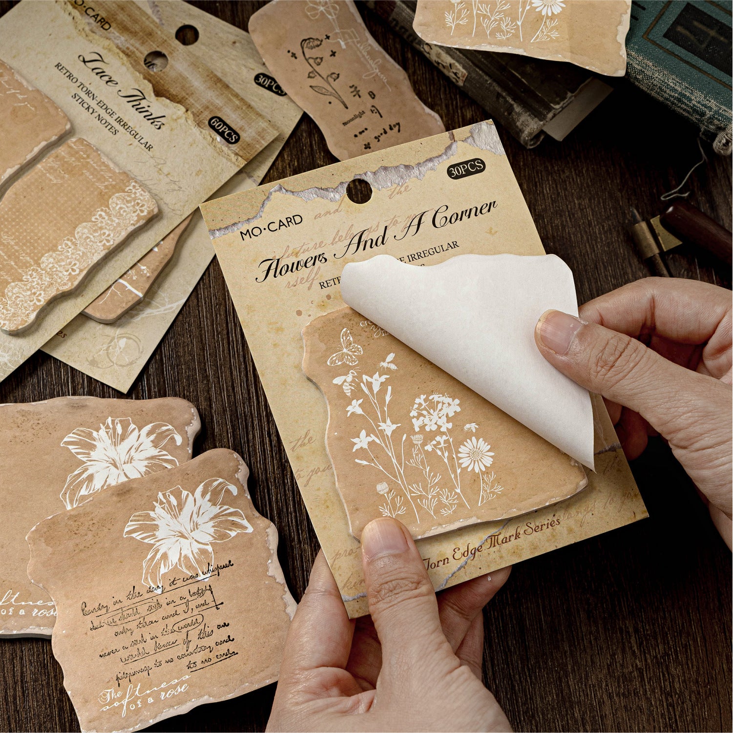 20 Pcs Floral Sticky Note Paper SBYJ