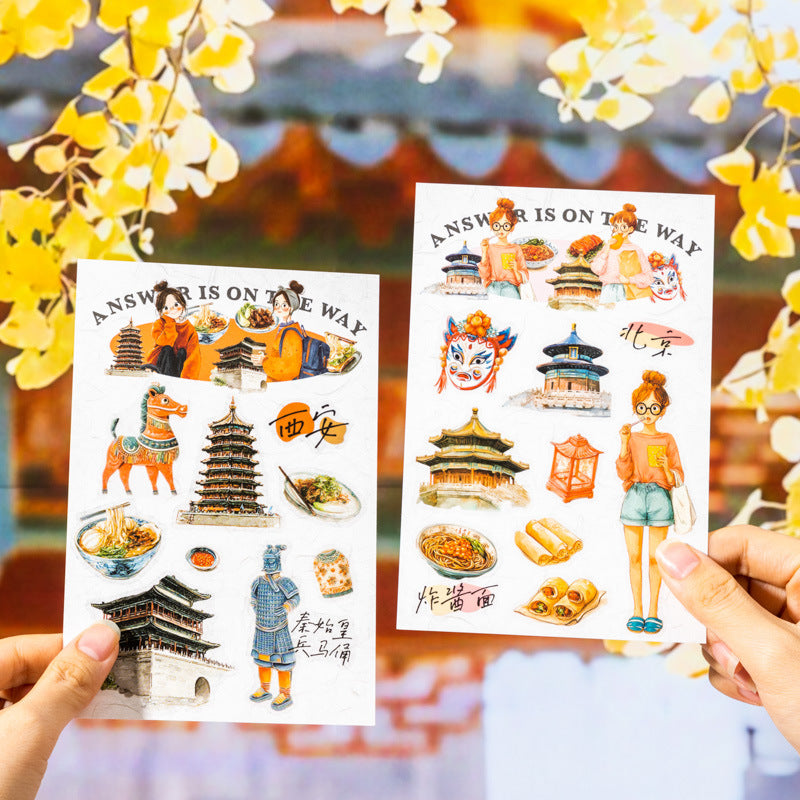 3 Sheets City Girl PET Stickers DAZLS