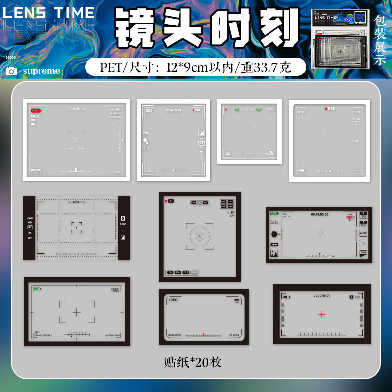 20 Pcs Frame PET Stickers CYFXH