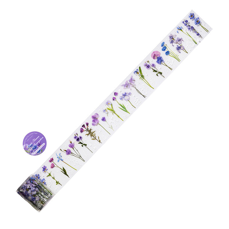 1 Roll Flower PET Tape Stickers SCHY