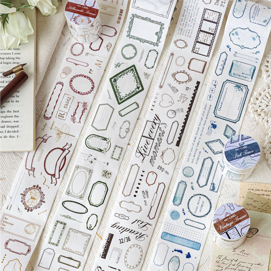 1 Roll Vintage Notepad Washi Stickers Tape SSBK