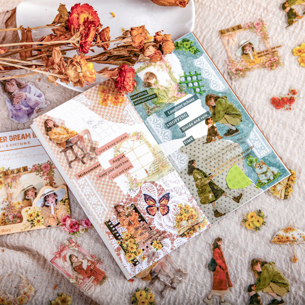 20 Pcs Life Style PET Stickers HMJY