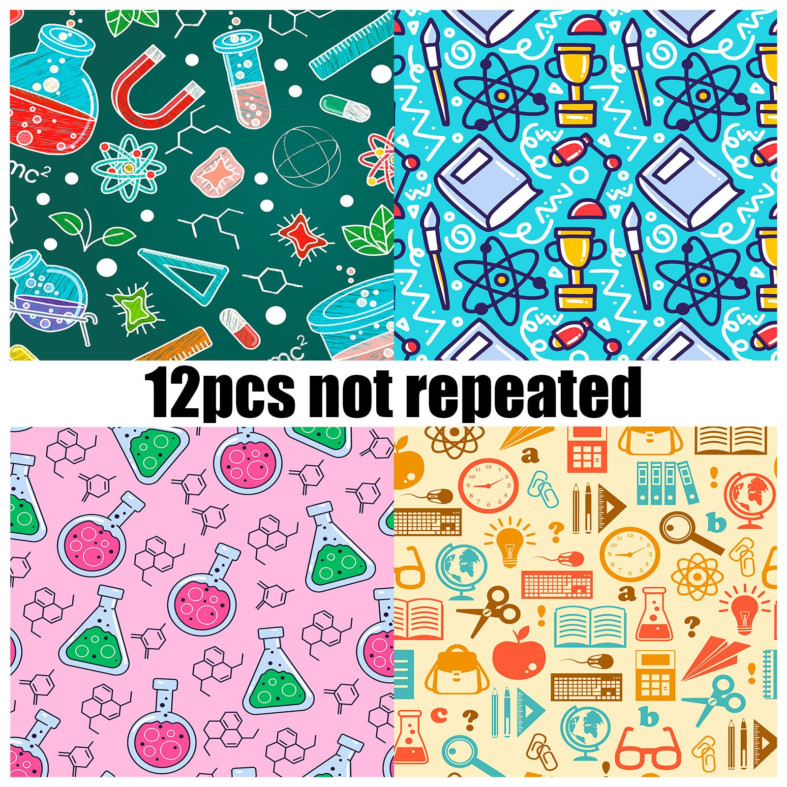 6 inch Science Lab Scrapbook Paper Pad PA868