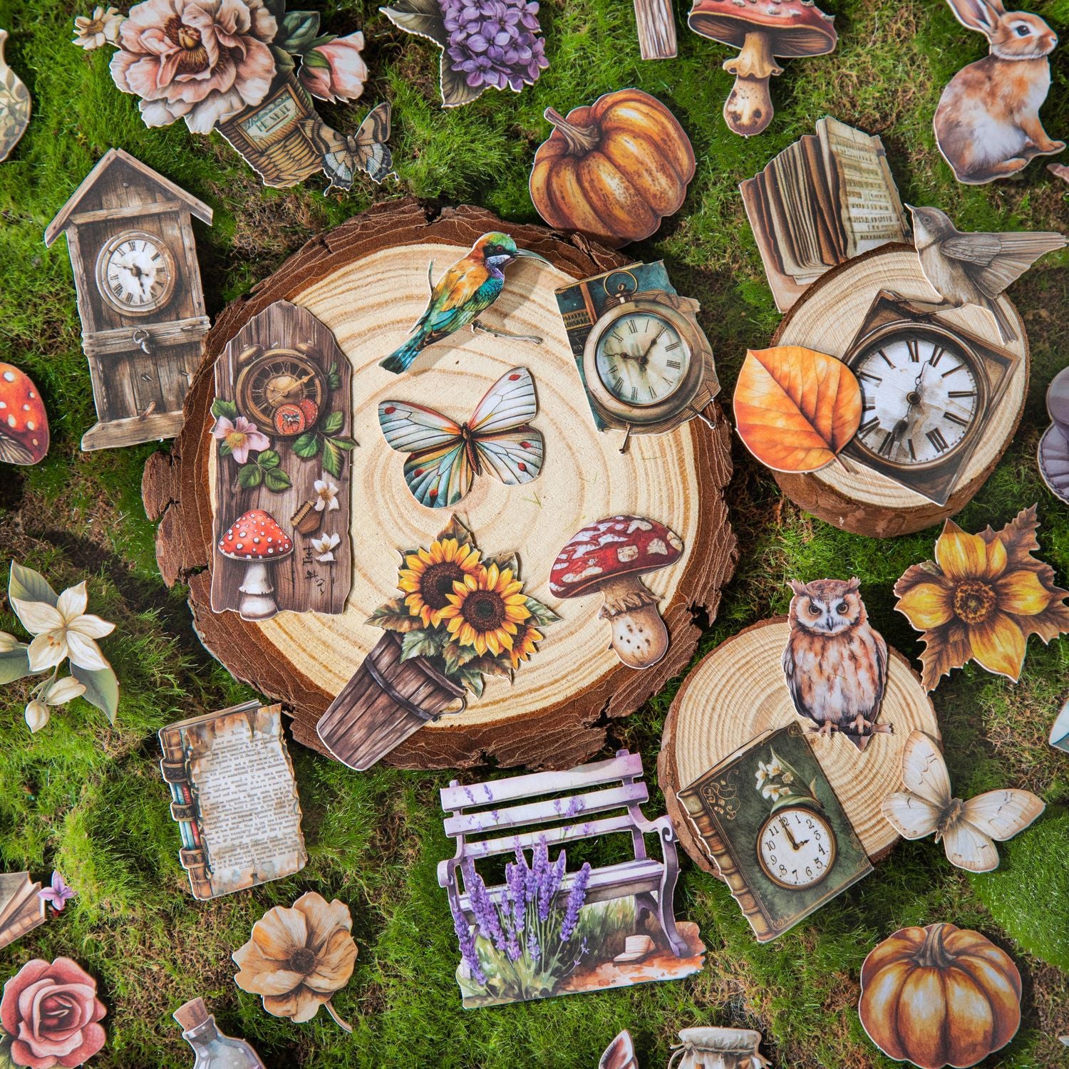 25 Pcs Vintage Garden Forest Stickers SLYJ