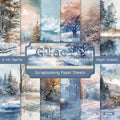 6 inch Winter Forest Scrapbook Paper Pad SKP564