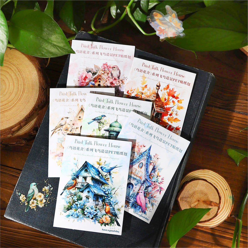 30 Pcs PET Bird Stickers NYHS