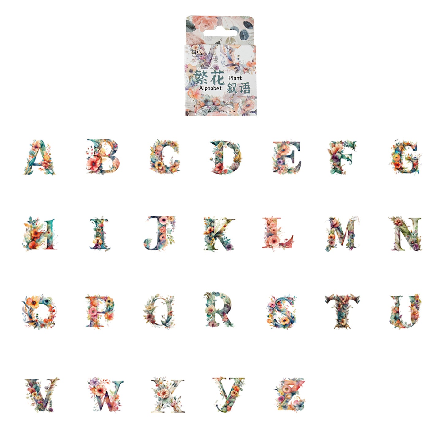 46 Pcs Alphabet Letter Stickers FHSY