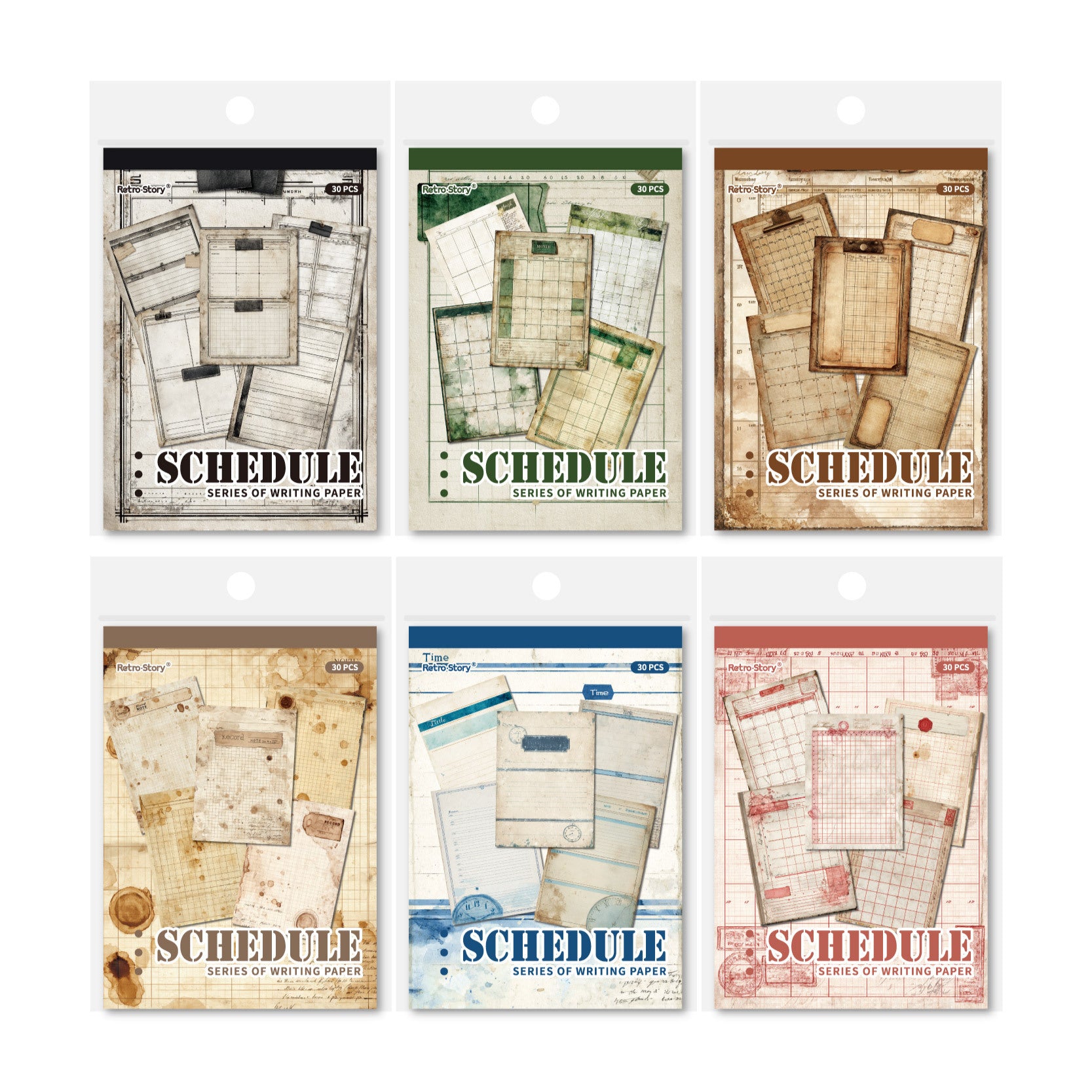 30 Sheets Vintage Junk Journal Paper RCXL