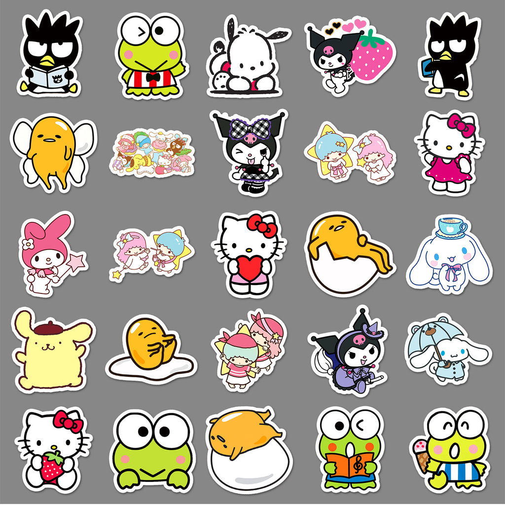50Pcs Kawaii Waterproof Vinyl Stickers SRO105