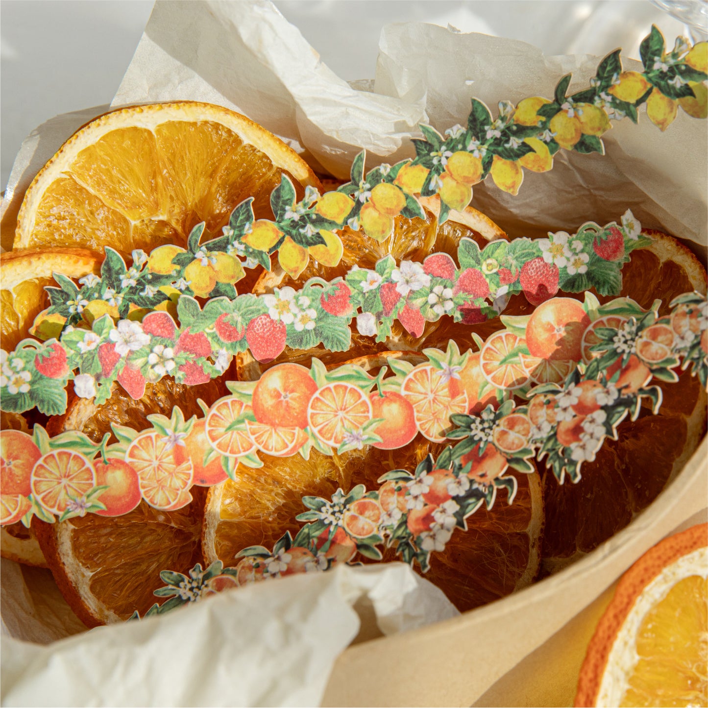 20 Pcs Fruit Flower Vine Stickers SYHZ