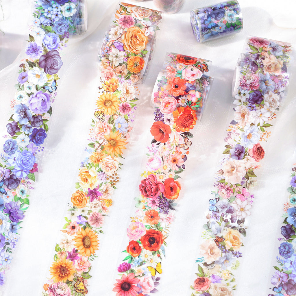 1 Roll Flowers PET Tape HJSP