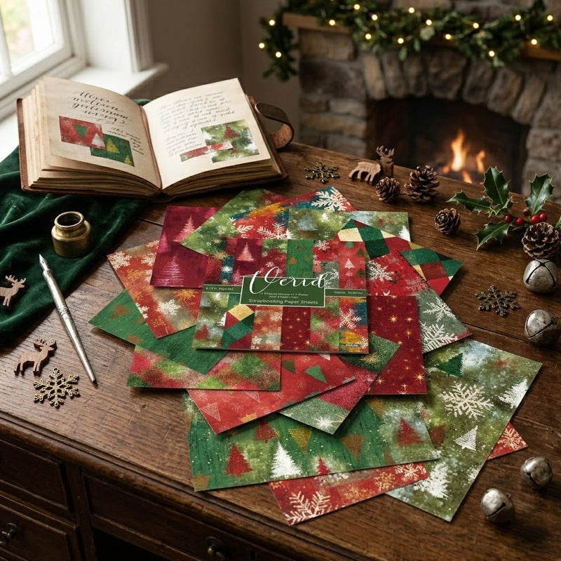 6 inch Christmas Scrapbook Paper Pad SKP2452