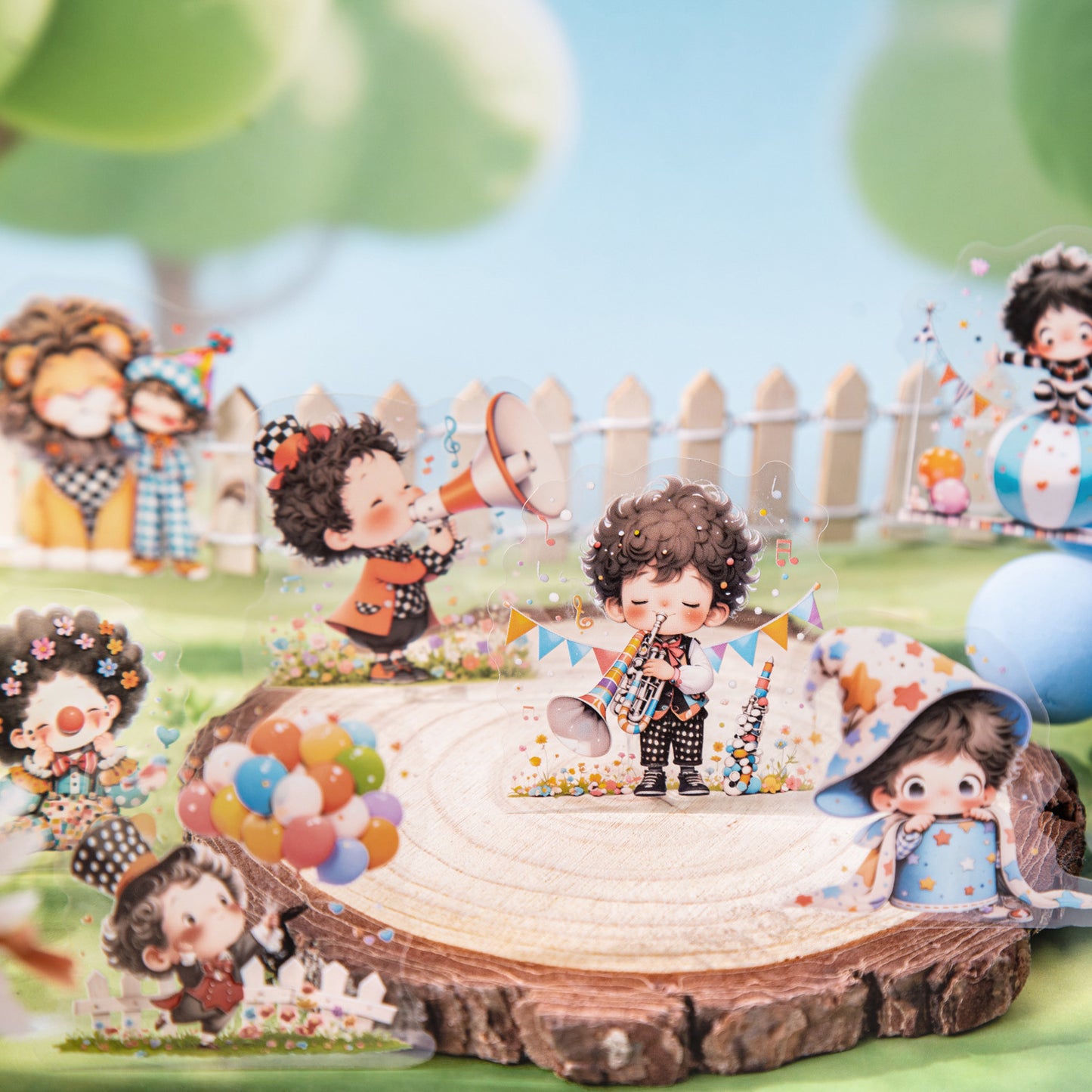 20 Pcs Fantasy Kids PET Stickers BRMY