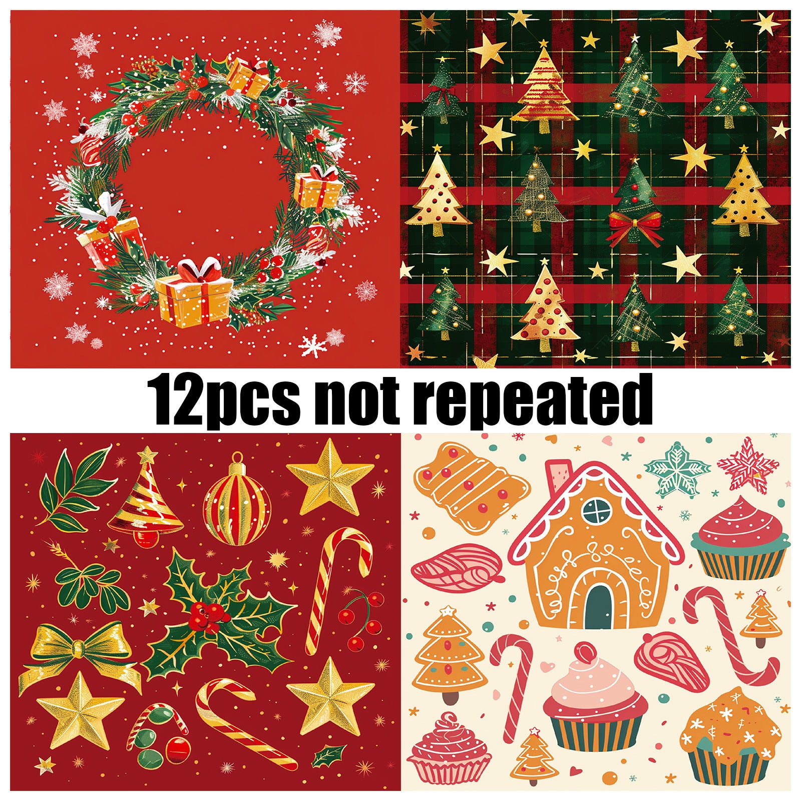 6 inch Christmas Scrapbook Paper Pad PA147