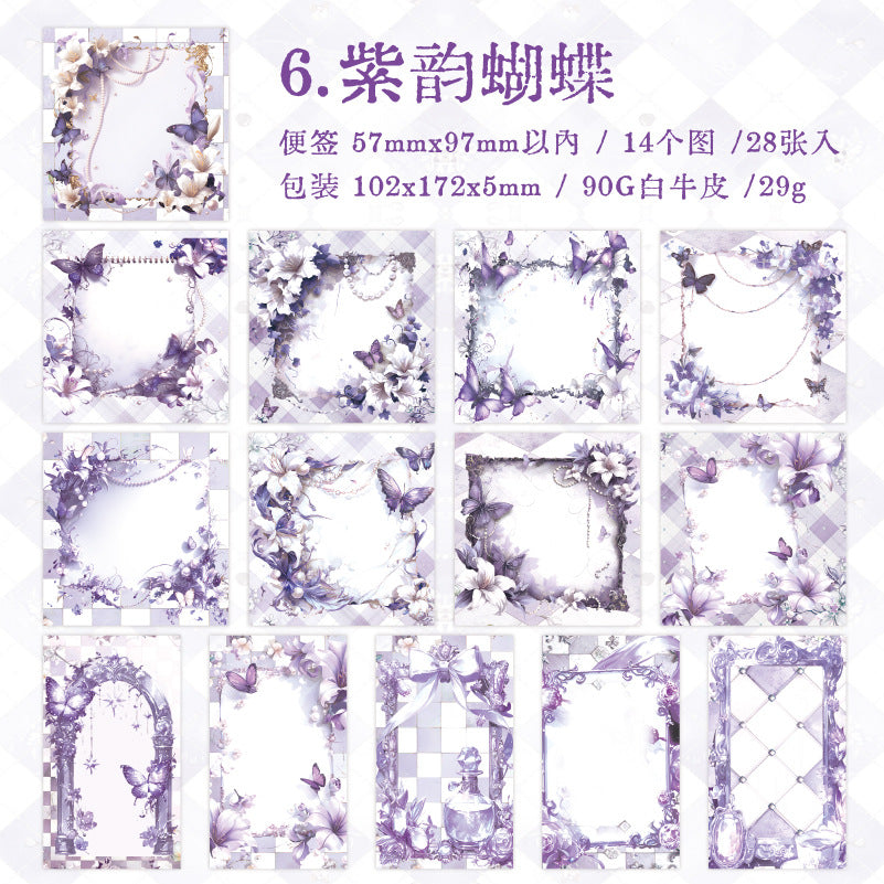 28 Pcs Vintage Notepad Paper WRLJ