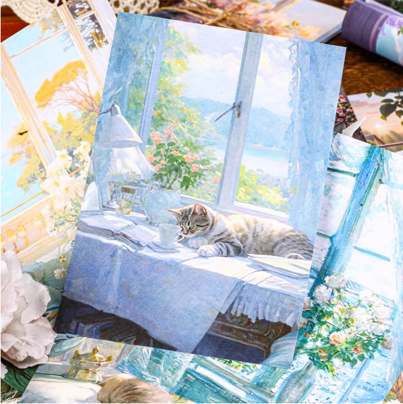 30 Pcs Window Theme Scrapbook Paper CWXL