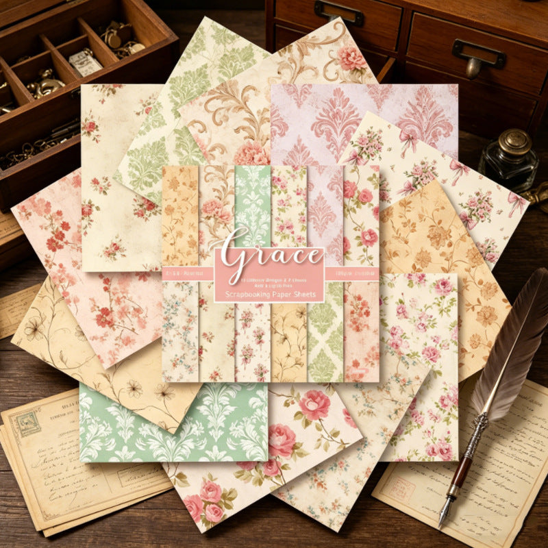6 inch Grace Scrapbook Paper Pad SKP613