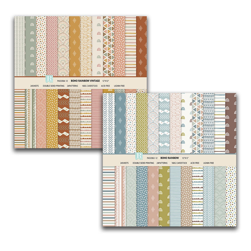 12 Inch Scrapbook Paper Pad for Craft PA206