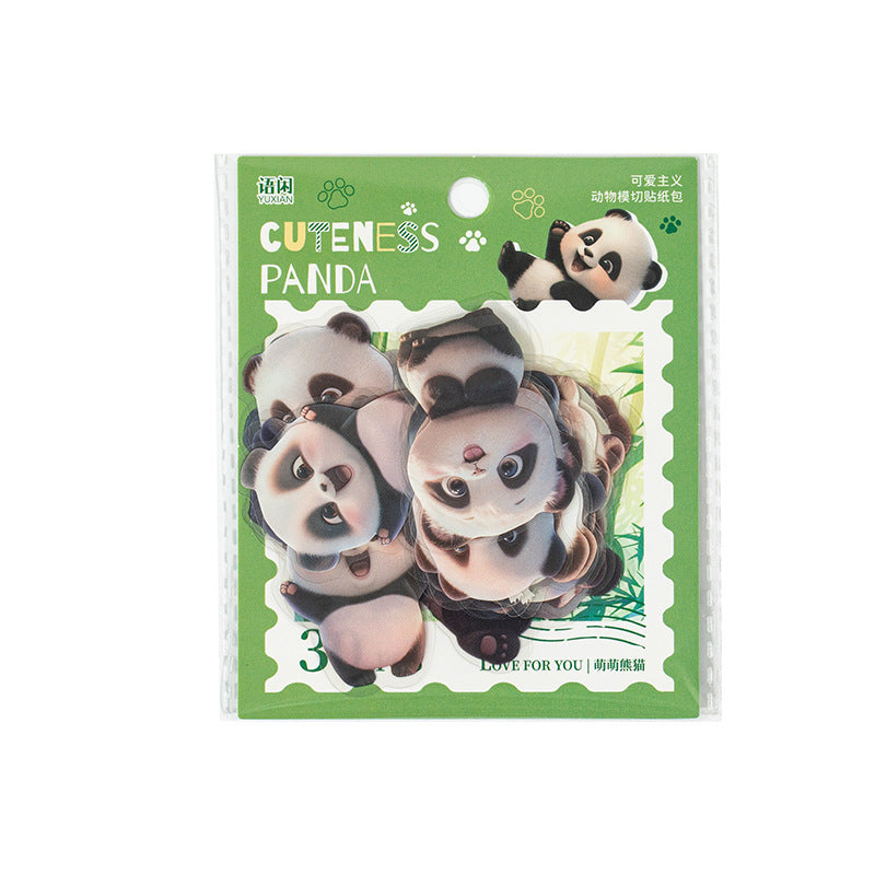 30 Pcs Cartoon Animal PET Stickers KAZY