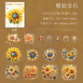 30 Pcs PET Flower Stickers BSZF