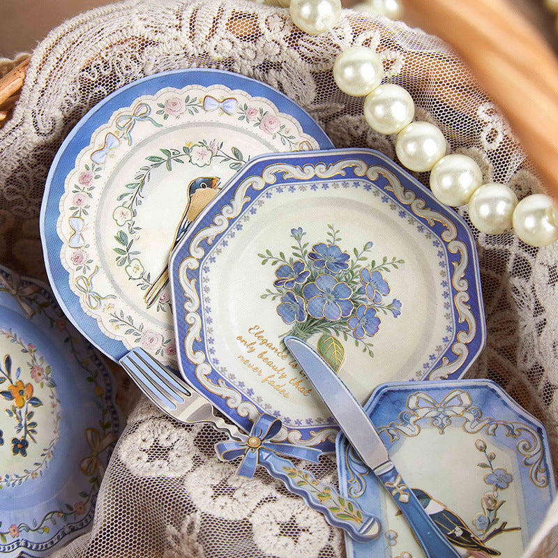 10 Pcs Dinnerware Themed Stickers QMOY