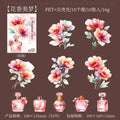 10 Pcs Flower and Bottle PET Stickers XPHQZ