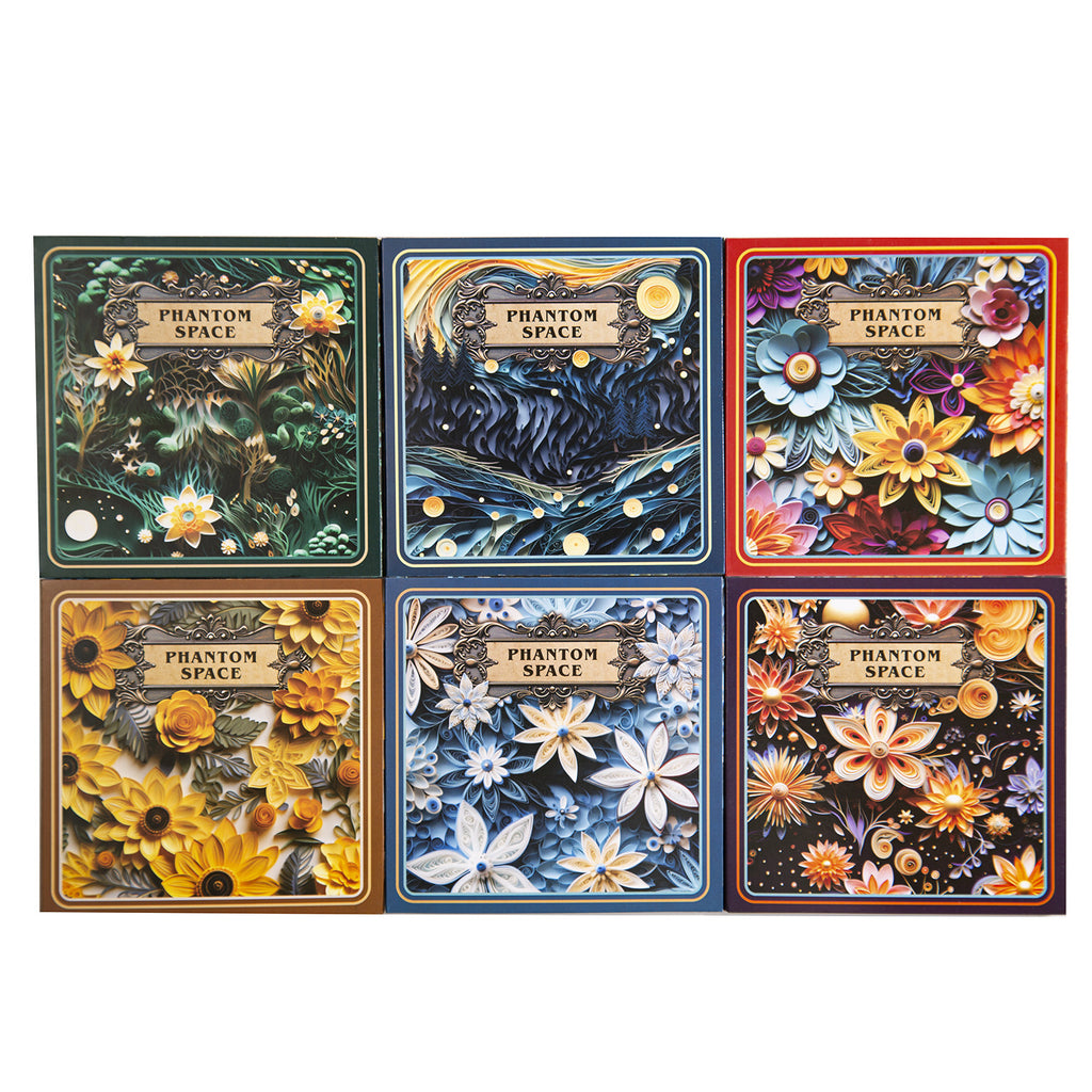 30 Pcs Fantasy Flower Scrapbook Paper HXKJ