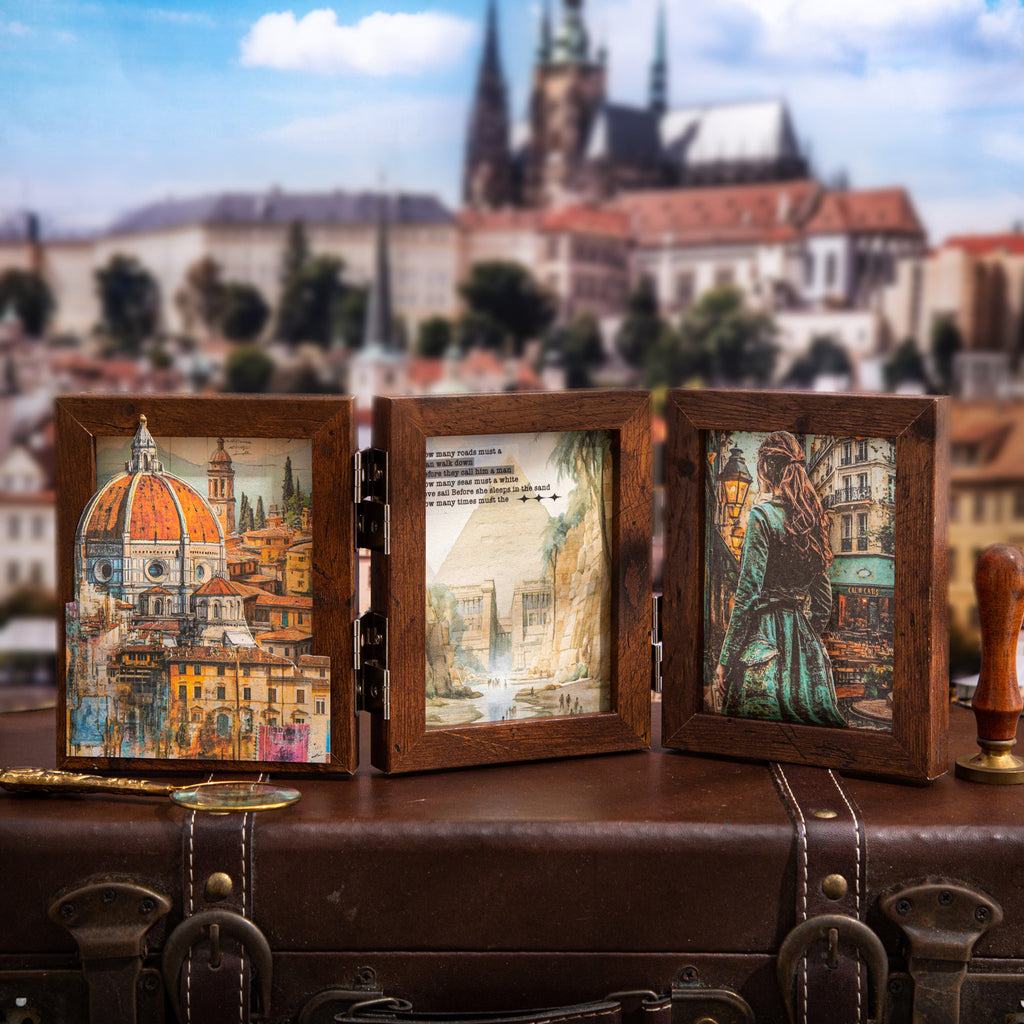 30 Sheets Travel Theme Scrapbook Paper MYZRJ