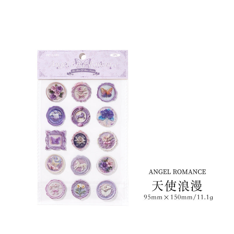 1 Sheets Wax Seal PET Stickers SGXZ